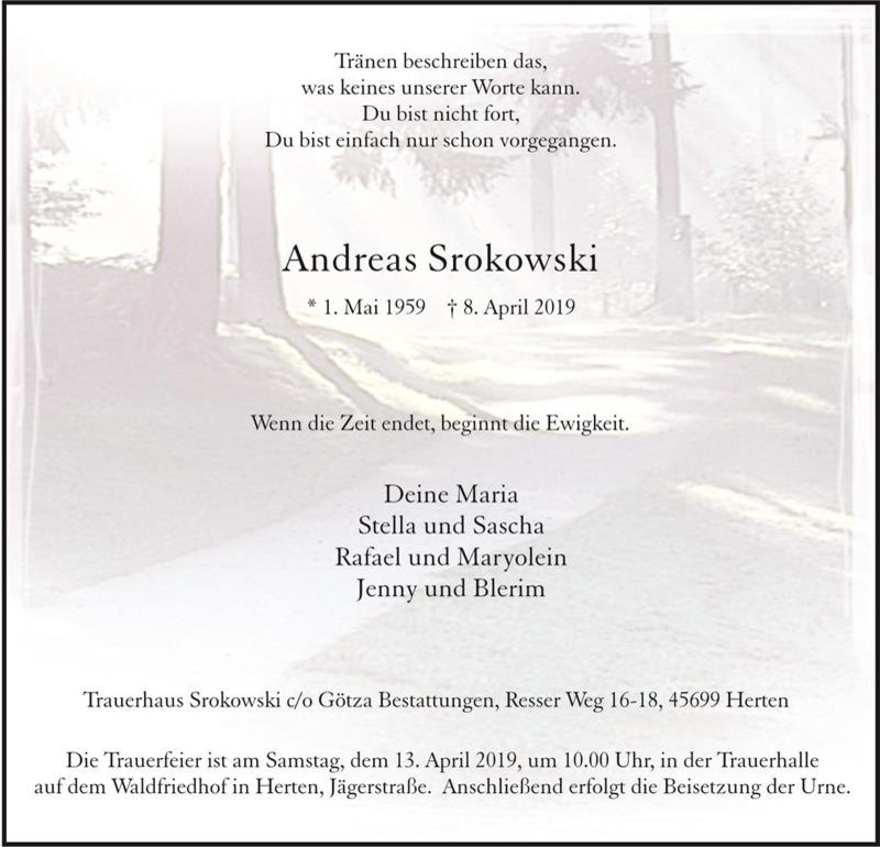 Erinnerungsbild für Spoczywaj w pokoju Andreas Srokowski
